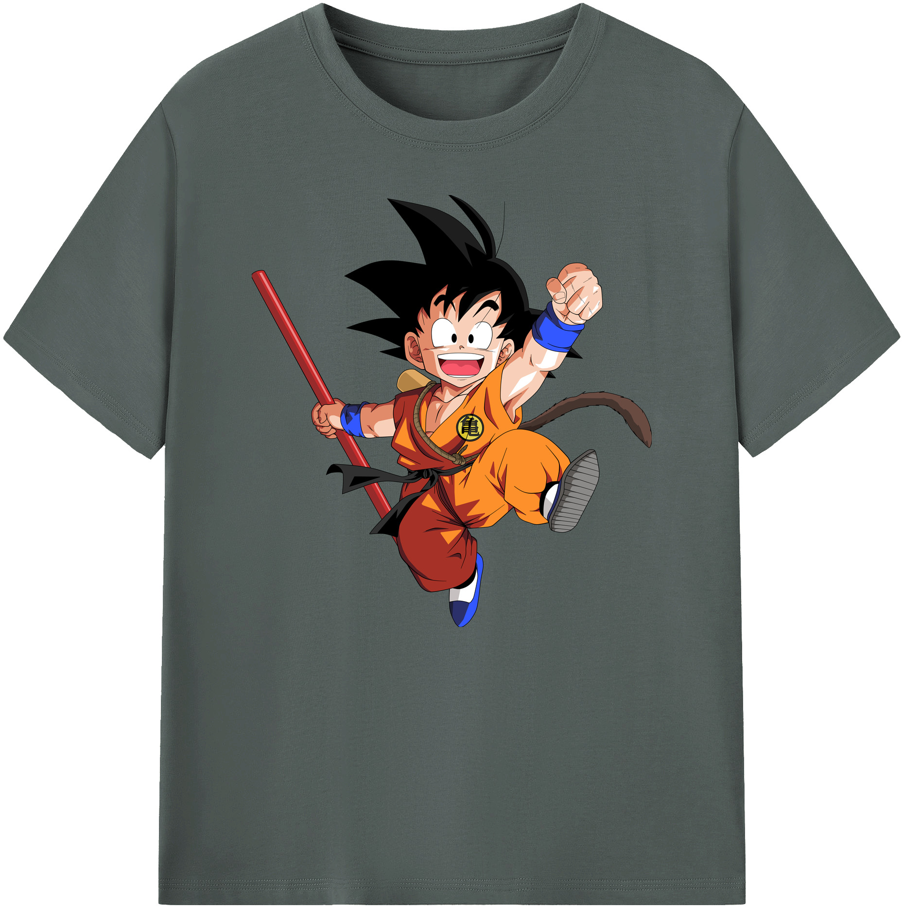（画像用） ドラゴンボール 孫悟空（そん ごくう）Son Goku カカロット DRAGON BALL Kakarotto 綿100％ メンズ半袖Tシャツ｜肌触りやわらか＆通気性
